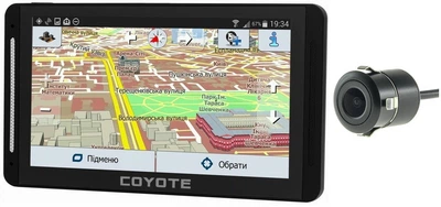 GPS навигатор видеорегистратор COYOTE&nbsp;940 DVR Double Hector PRO 1gb 16gb с картами для грузового и легкового транспорта + Камера заднего вида