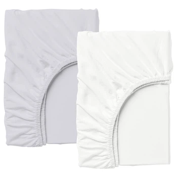 Простынь на резинке Cosas WHITE / GREY Ранфорс 180х200х30 2 шт (2200000048288)