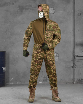 Тактичний військовий польовий костюм гірка Ahiles ( Кітель + Убакс + Штани ), Камуфляж: Піксель, Розмір: S