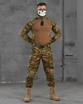 Тактичний військовий польовий костюм Varan ( Убакс + Штани ), Камуфляж: Піксель, Розмір: M