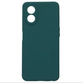 Чехол Fiji Style для Oppo A58 (CPH2577) силикон бампер с защитой блока камер темно-зеленый