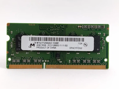 Оперативная память для ноутбука SODIMM Micron DDR3 2Gb 1600MHz PC3-12800S (MT8JTF25664HZ-1G6M1) 13367 Б/У