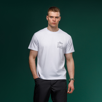 Футболка Basic Military T-Shirt. HMMWV. Cotton, білий. Розмір S