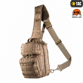 Рюкзак однолямковий\сумка M-Tac Urban Line City Hunter Hexagon Bag Coyote