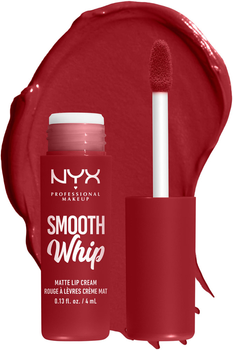 Рідка матова помада-крем для губ NYX Professional Makeup Smooth WHip 14 Velvet Robe 4 мл (800897136116)