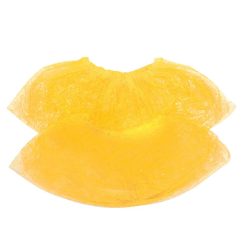 Бахіли TUFI profi PREMIUM одноразові поліетилен жовтий 3,5 г 100 шт (0104182) (0104182)