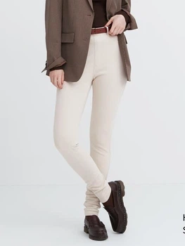 Джеггинсы женские Uniqlo 265740293 L Молочные (1159805849)