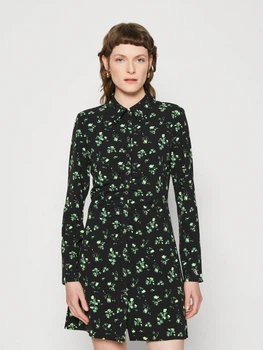 Сукня-сорочка коротка осіння жіноча Calvin Klein 241116475 XS Чорна (1159804935)