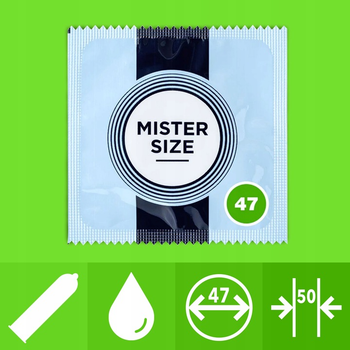 Prezerwatywy Mister Size Condoms dopasowane do rozmiaru 47 mm 36 szt (4260605480034)