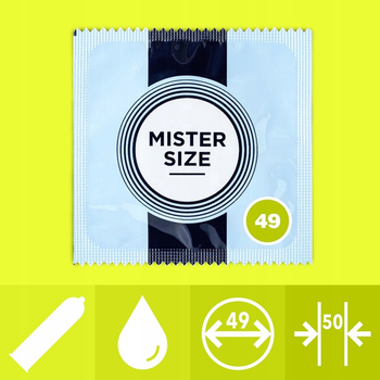 Prezerwatywy Mister Size Condoms dopasowane do rozmiaru 49 mm 36 szt (4260605480065)