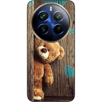 Бампер силиконовый чехол SMTT для Realme 12 Pro с картинкой Мишка