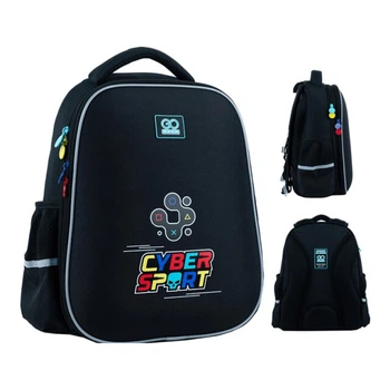 Рюкзак GoPack Education Cyber Sport "Ігроманія" 38х28х13 см чорний (GO24-165M-5)