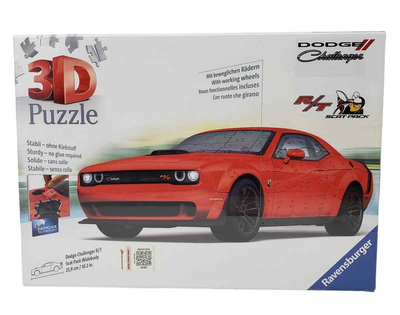 Пазл 3D Ravensburger Dodge Challenger R/T Scat Pack Widebod 25.9 x 11.3 x 7.6 см 165 деталей (4005556112845)