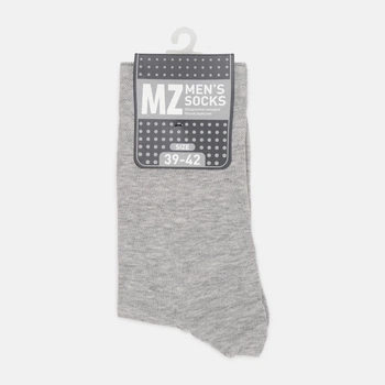 Носки мужские высокие хлопковые MZ MS3 Classic 39-42 Light grey melange (4823116904859)