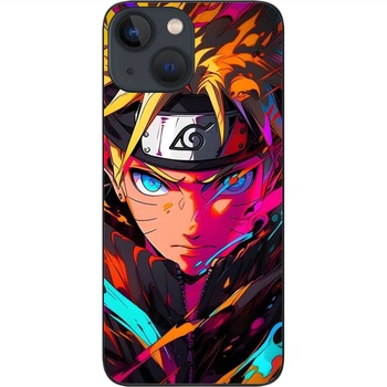 Силиконовый чехол SMTT для iPhone 13 с картинкой Яркий Наруто