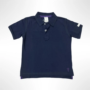 Детская футболка поло ZEYNO&MEMO organic cotton wear (Турция) 7-8 лет 128 см Синяя (0612)