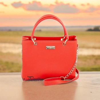 Сумка каркасна жіноча з екошкіри коралова Betty Pretty 797NZ1593