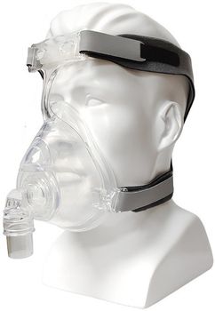 Сіпап маска носо-ротова L розмір для неінвазивної вентиляції легень та сіпап терапії