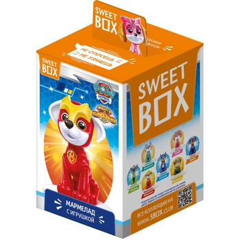 Свитбокс МЕГА Щенки 2021 Mighty Pups Super Paws мармелад с игрушкой в коробочке свит бокс Sweet Box 3 шт.