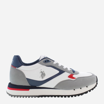 Sneakersy męskie do kostki U.S. Polo Assn uspjustin001m-whi 43 Wielokolorowe (8055197454206)