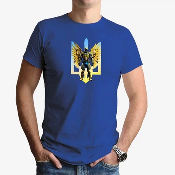 Футболка чоловіча JHK "Ангел ЗСУ" XL Синій (MD-25-9222-21-23)