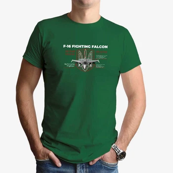 Футболка чоловіча JHK "F-16 Fighting Falcon" XL Зелений (MD-25-9115-21-16)