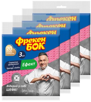 Упаковка влаговпитывающих салфеток Фрекен БОК Эффект 3 шт х 4 упаковки (4823071646672_18402051)
