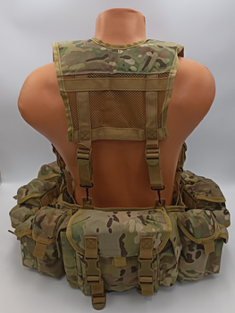 РПС MULTICAM SL-3000, тактический пояс-разгрузка, цвет мультикам, с 7 подсумками