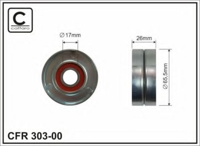 Ролик натяжной CAFFARO (303-00) Caffaro (30300)