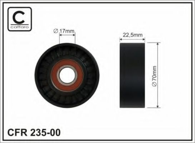 Ролик натяжной CAFFARO (235-00) Caffaro (23500)