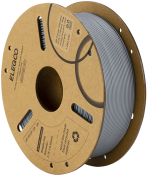 Пластик ELEGOO PLA Filament для 3D принтера 1 кг 1.75 мм Сірий (50.203.0040)