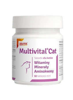 Витаминно-минеральная кормовая добавка для котов и кошек Dolfos Multivital Cat 90 mini таб.