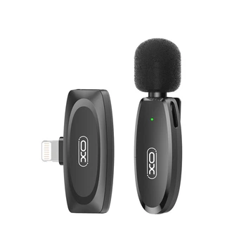 Беспроводной петличный микрофон XO MKF08A Lightning Collarclip 10 метрів