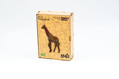 Дерев'яний пазл PuzzleOK Плямиста Жирафа (PuzA4-04124)