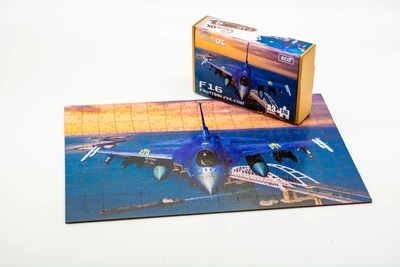Дерев'яний пазл PuzzleOK F16 Fighting Falcon PuzА3-01023)