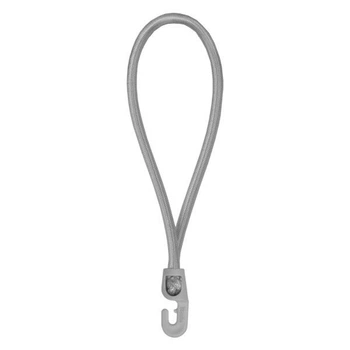 Петля еластична сіра 25см з гачком PVC BUNGEE CORD HOOK Bradas набір 25 шт.