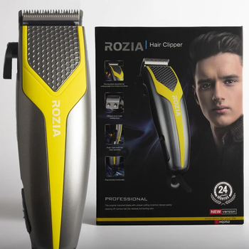 Машинка для стрижки волос Professional Rozia от сети Жёлтая