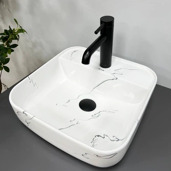 Умивальник (раковина) VBI RAGUSA S MARMO GLOSSY накладний