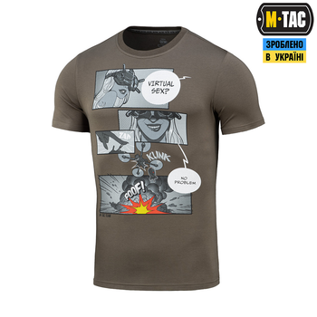 Футболка M-Tac Comics Drone Girl Dark Olive 3XL