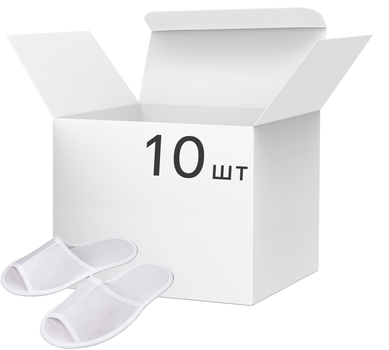 Упаковка тапочек tapki одноразовых войлочных 29 см 10 пар (W-01)
