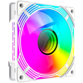 Кулер для корпуса GameMax FN12A-C8I-W ARGB-подсветка 120мм Белый / Кулер для пк