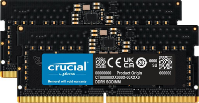 Пам'ять для ноутбуків Crucial 16 GB SO-DIMM DDR5 4800 MHz (CT2K8G48C40S5)
