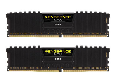 Пам'ять для настільних комп'ютерів Corsair 16 GB (2x8GB) DDR4 2400 MHz Vengeance LPX Black (CMK16GX4M2A2400C16)