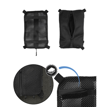 Підсумок універсальний сітчастий Sturm Mil-Tec Mesh Bag with Velcro S Black