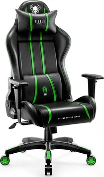Комп'ютерне крісло для геймера Diablo Chairs X-One 2.0 Normal Size Black/Green