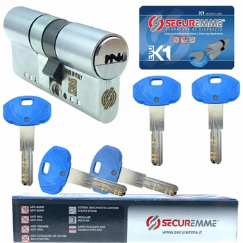 Серцевина модульна Securemme K1 103 мм 46,5/56,5 мм ключ/ключ матовий Хром (12894478)