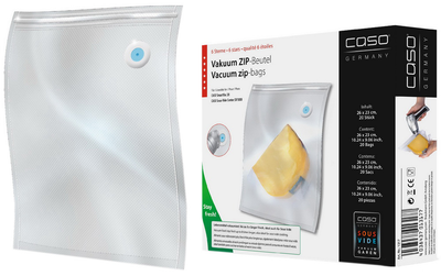 Пакеты для вакуумирования CASO Zip-Beutel 26x23 см