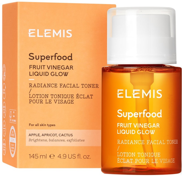 Тонер для обличчя Elemis Superfood Fruit Vinegar Liquid Glow для сяйва шкіри 145 мл (641628505715)