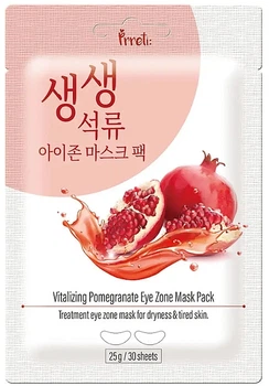 Тканевые патчи для зоны вокруг глаз - Prreti Vitalizing Pomegranate Eye Zone Mask Pack 30шт (1294015-141807)