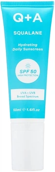 Увлажняющий солнцезащитный крем для лица - Q+A Squalane Hydrating Daily Sunscreen SPF 50 50ml (1348412-11679844)